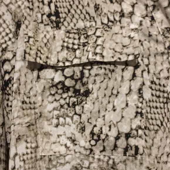 Calvin Klein Reptilian Print Button Down Shirt - Picture 5 of 16